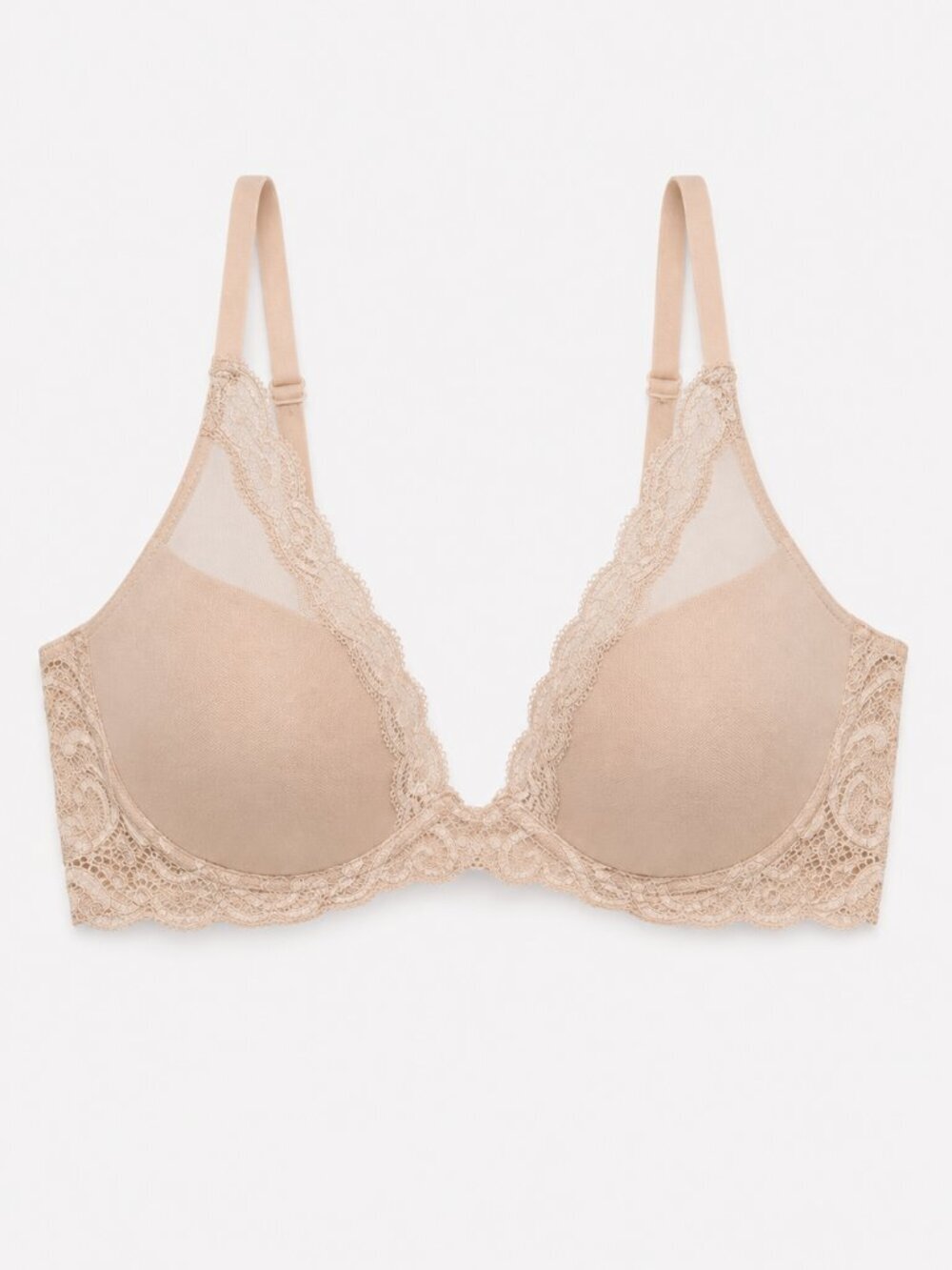 Natori Feathers Full Figure Contour Underwire Bra – Café – 32DDD